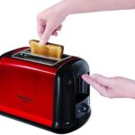 MOULINEX Subito Grille pain 2 fentes rouge toaster Thermostat 7 position Décongetaion Rechauffage Remontrée extra haute LT260D11