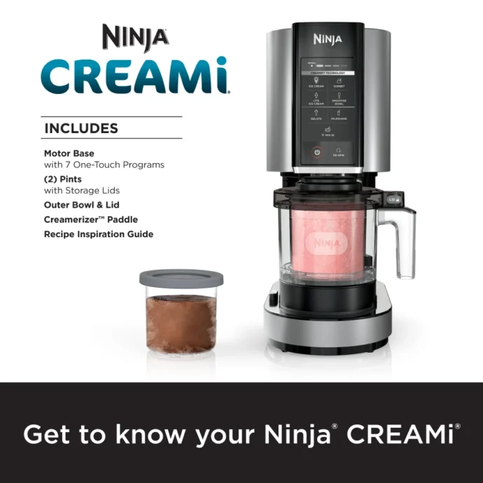 ⁦Ninja® CREAMi® 7-in-1 Ice Cream Maker⁩ - الصورة ⁦2⁩