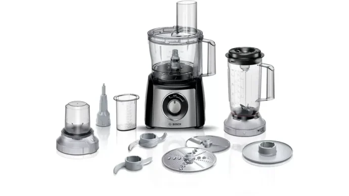 ⁦ROBOT BOSCH MULTI FONCTION AVEC BLENDER 2,3LT 800W INOX/NOIR – MCM3501M⁩ - الصورة ⁦5⁩