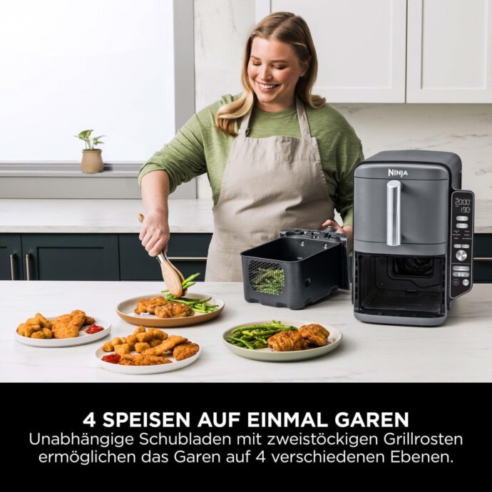 ⁦Airfryer Ninja Double Stack XL 9,5 L SL400EU⁩ - الصورة ⁦6⁩