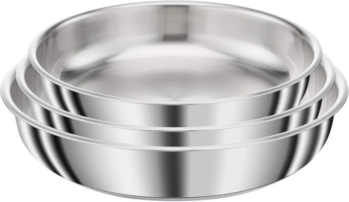 ⁦Batterie de cuisine Seb Compact Inox 20 pièces⁩ - الصورة ⁦4⁩