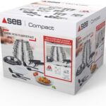Batterie de cuisine Seb Compact Inox 20 pièces
