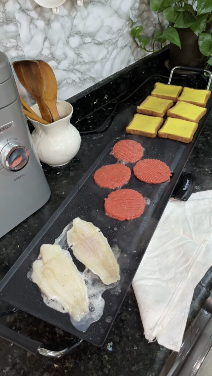 ⁦Plancha Techwood Teppan Yaki Grill Jumbo 1800w⁩ - الصورة ⁦5⁩