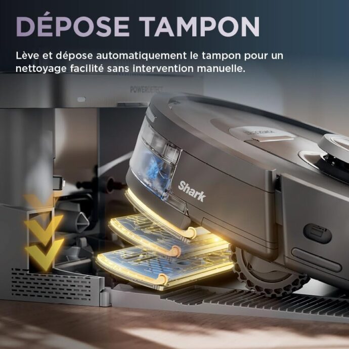 ⁦Aspirateur Robot laveur SHARK PowerDetect NeverTouch RV2800YEEU⁩ - الصورة ⁦8⁩