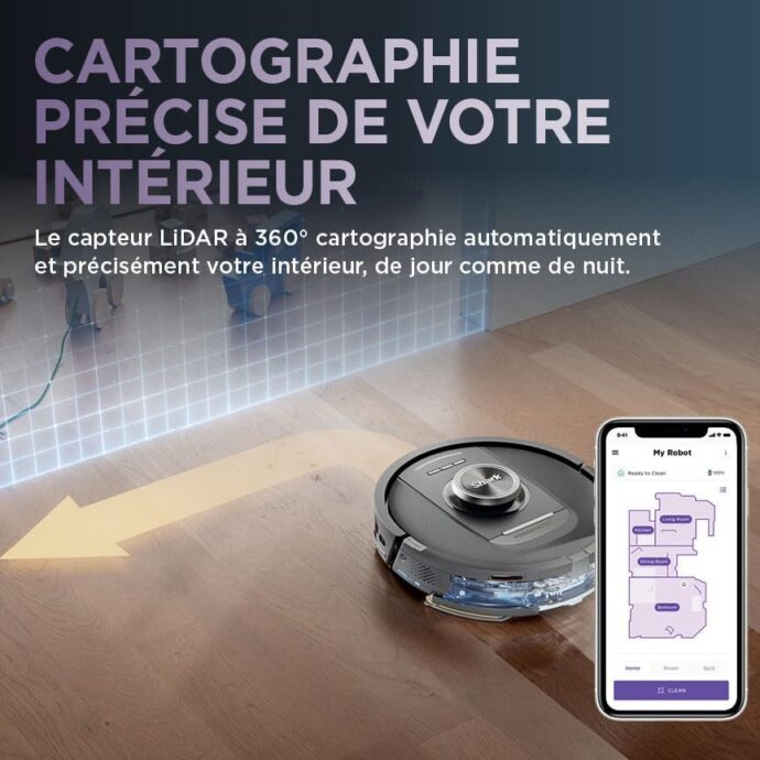 ⁦Aspirateur Robot laveur SHARK PowerDetect NeverTouch RV2800YEEU⁩ - الصورة ⁦10⁩