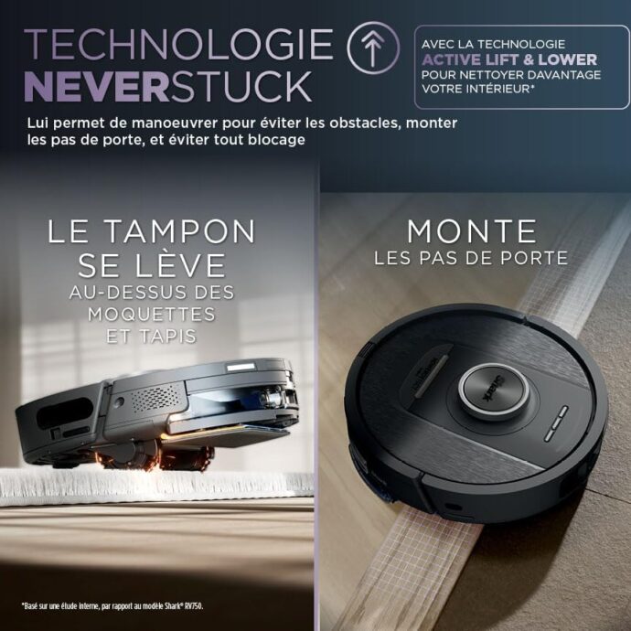 ⁦Aspirateur Robot laveur SHARK PowerDetect NeverTouch RV2800YEEU⁩ - الصورة ⁦5⁩