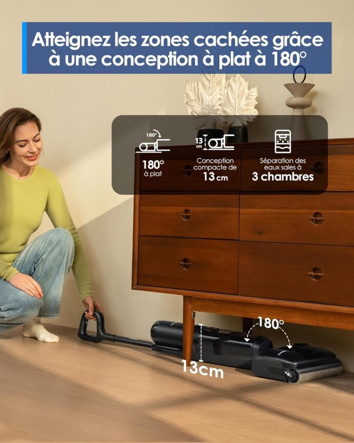 ⁦Aspirateur Laveur Tineco Floor One S7 Stretch Ultra⁩ - الصورة ⁦4⁩